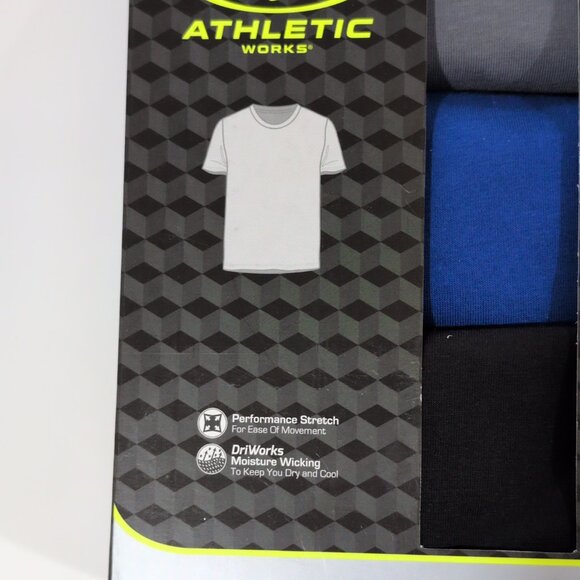 Athletic Works Men’s Crewneck Cotton T-Shirts Size Small (34-36) 3-Pack NWT - Picture 2 of 4